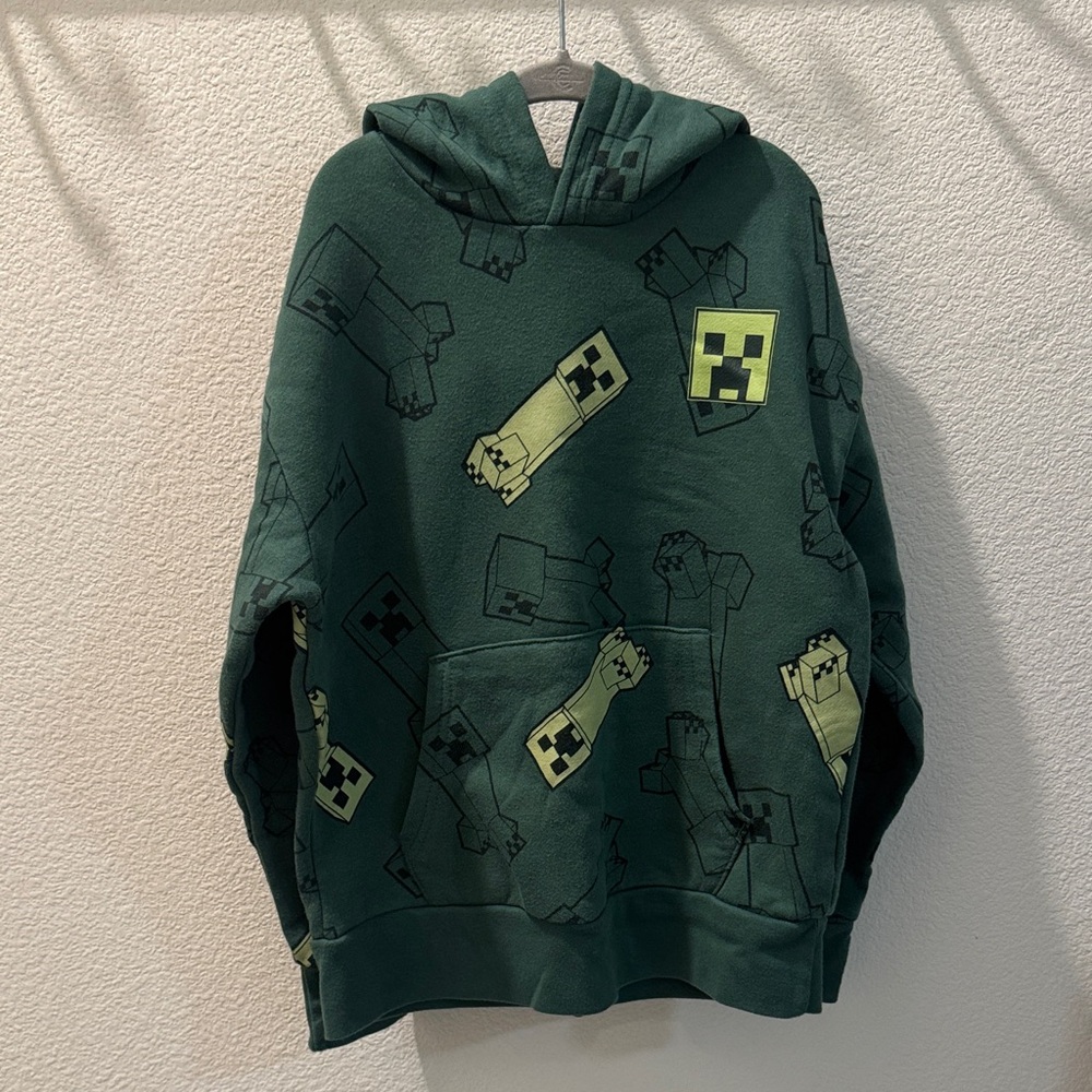 Old Navy Green Graphic Kids Hoodie